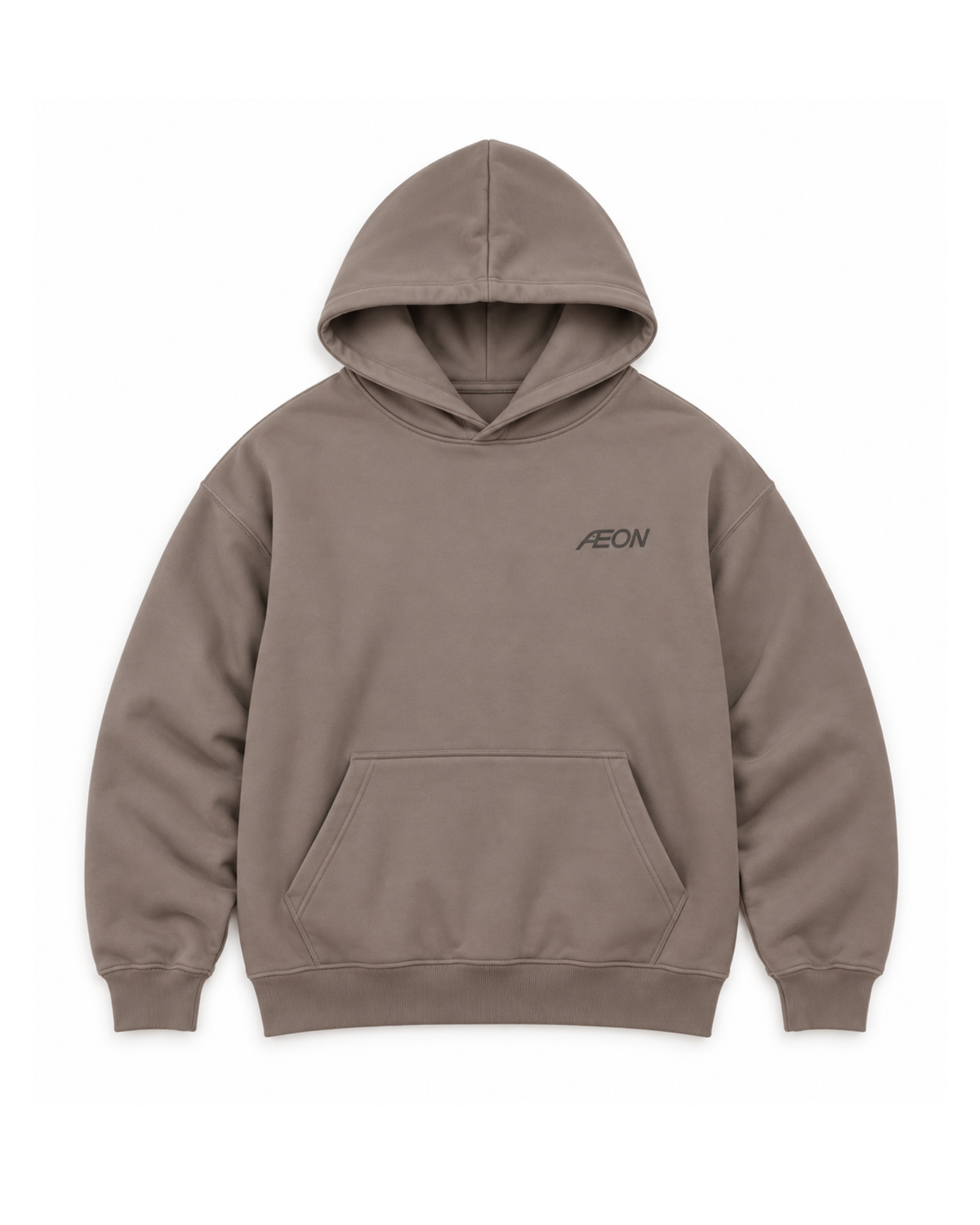 ÆON Cotton Pullover Hoodie  - Taupe Gray