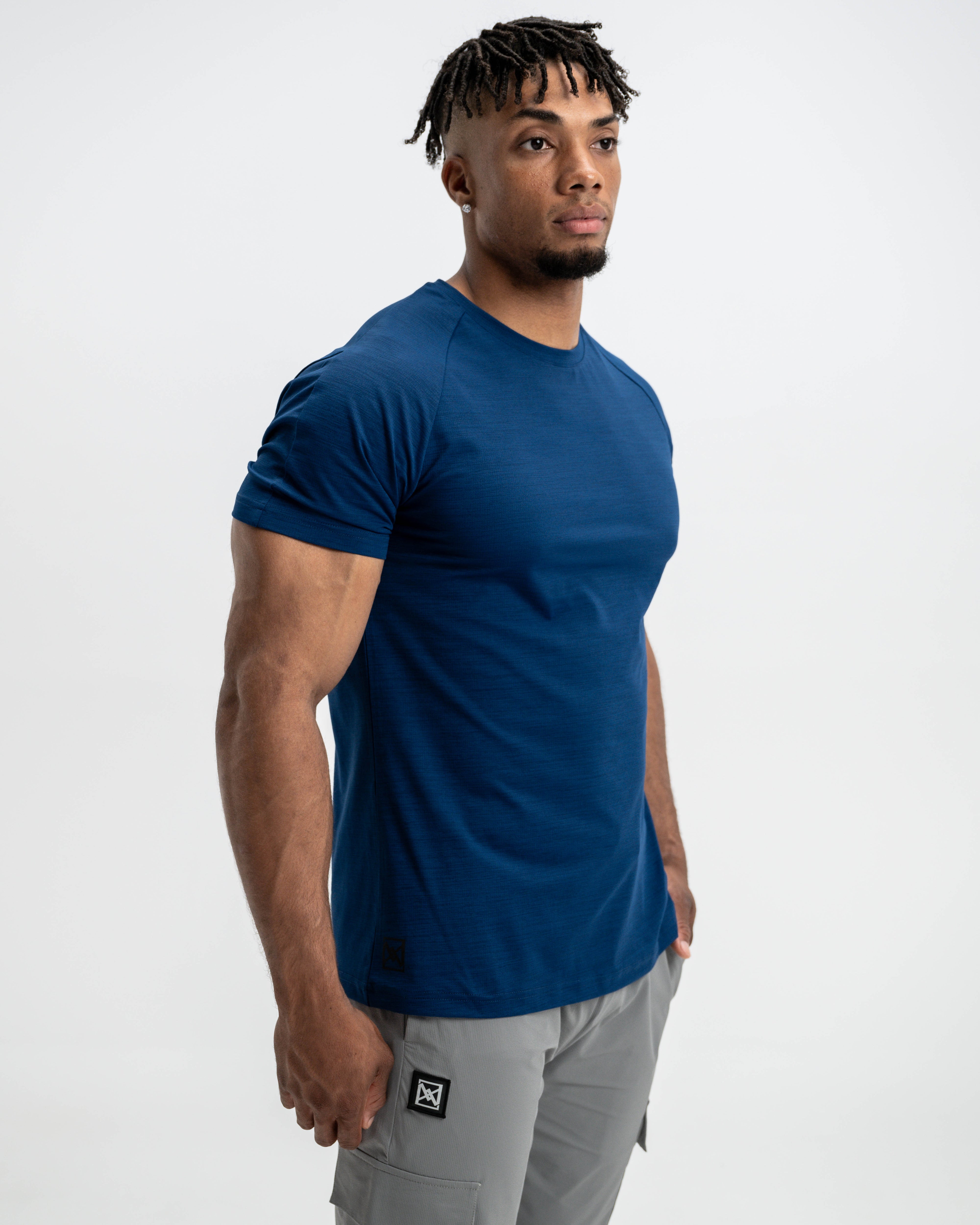 Performance Tee - Navy Peony - AEON