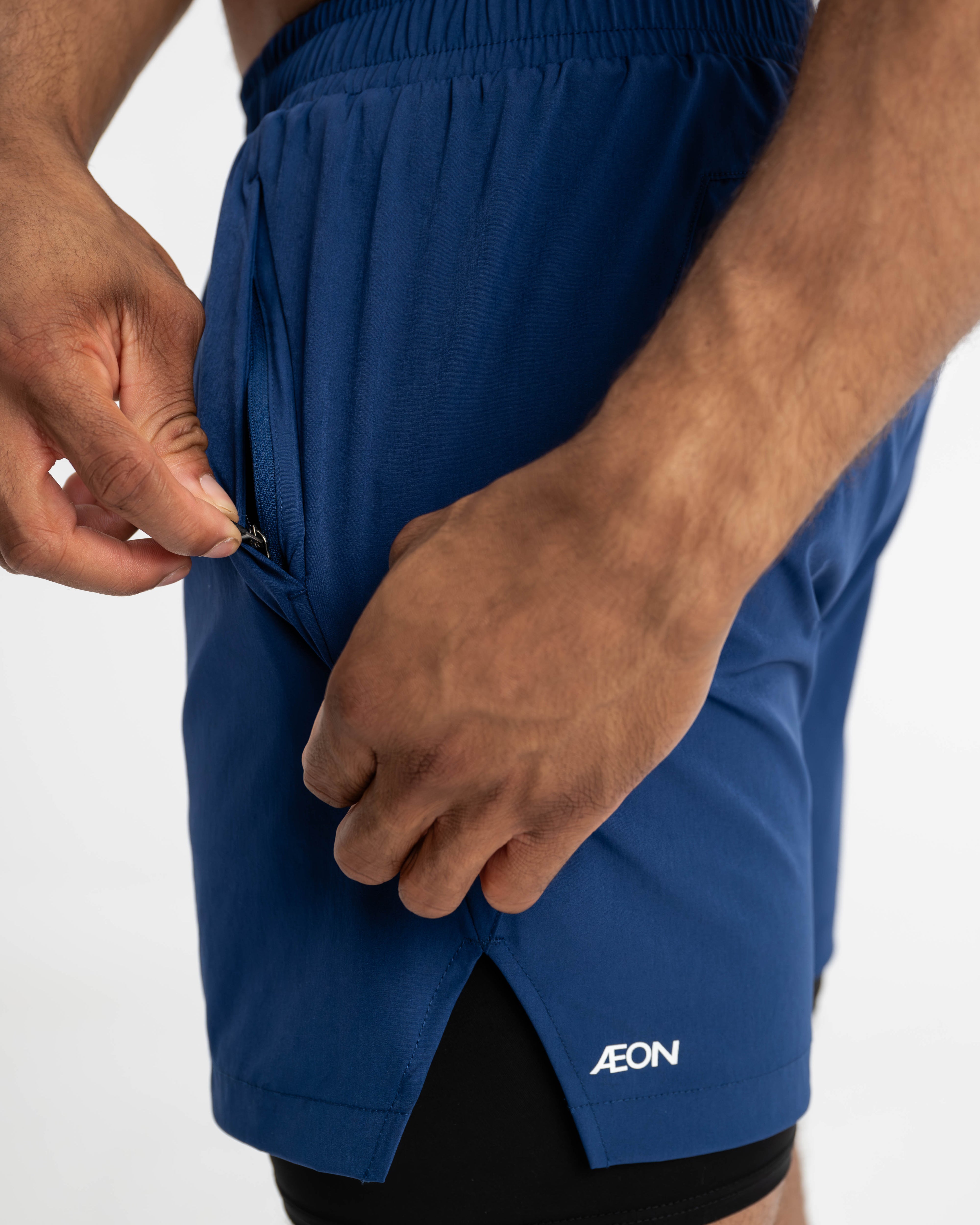 Performance Shorts - Navy Peony - AEON