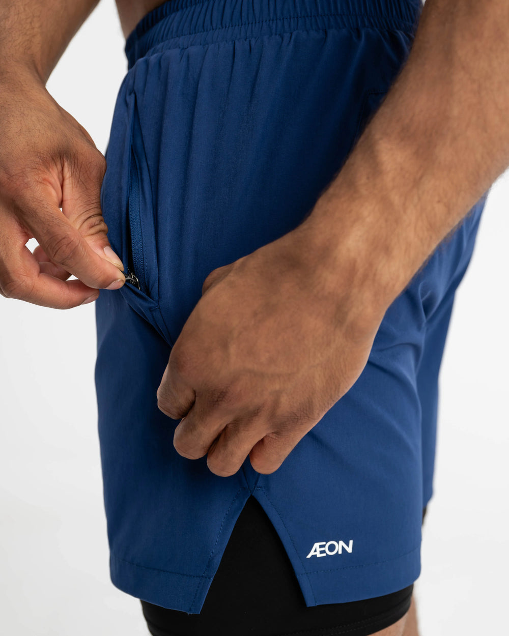Performance Shorts - Navy Peony - AEON