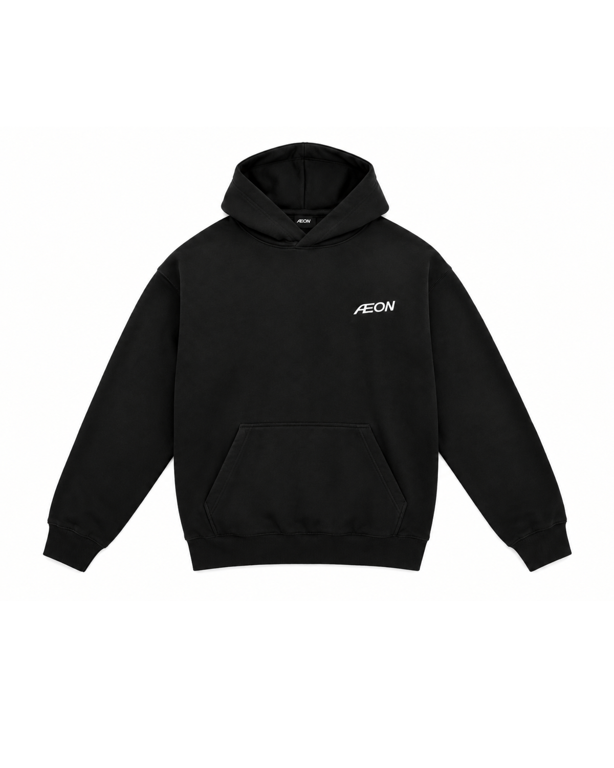 ÆON Cotton Pullover Hoodie - Black