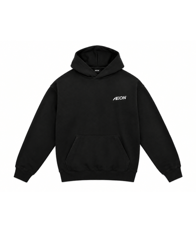 ÆON Cotton Pullover Hoodie - Black